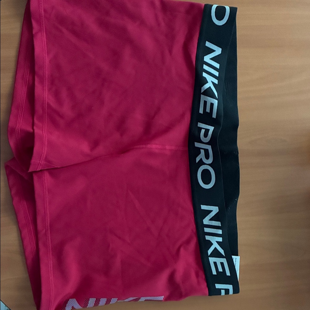 Nike Red Training Shorts with Black Waistband